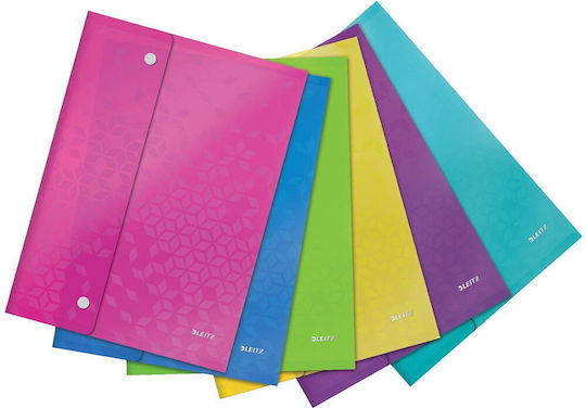 Leitz Leitz Wow Protective Folder Fasteners Pp A4 60 Sheets 6 Pcs Set Various Colors