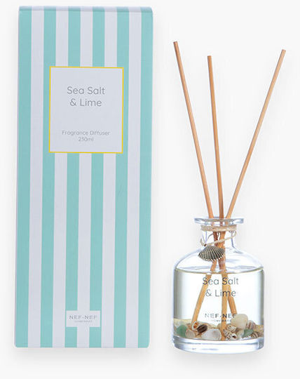 Nef-Nef Homeware Diffuser Sea Salt Lime Aqua με Άρωμα Λεβάντα 230ml