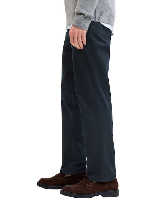 Trousers Chino Elastic in Regular Fit Blue