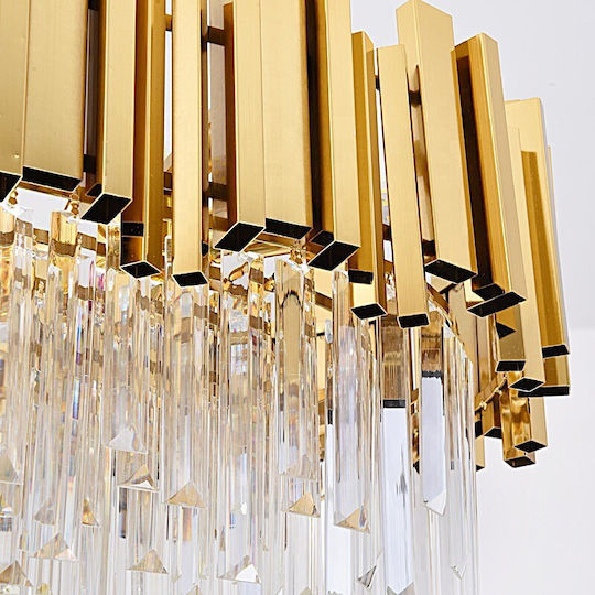Home Lighting Majestic Deckenleuchte Gold mit Lampenbirnensockel E14 80x30x120cm