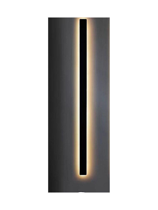 Home Lighting Lineax Wall Lamp with Integrated LED Black 5cm