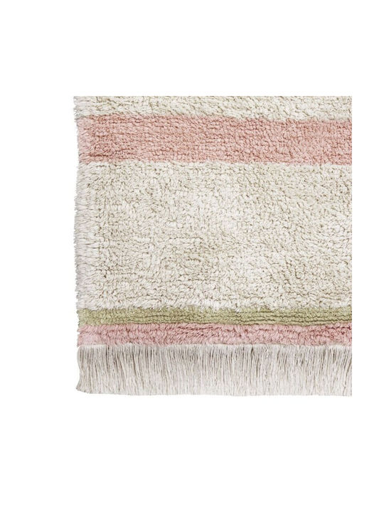 Lorena Canals Lanes Vintage Kids Rug Pink 90x130cm