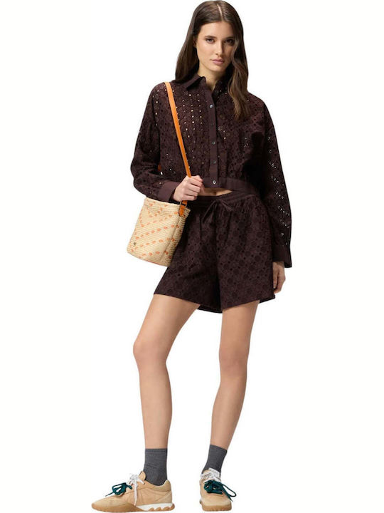 Women's Long Sleeve Shirt Brown
