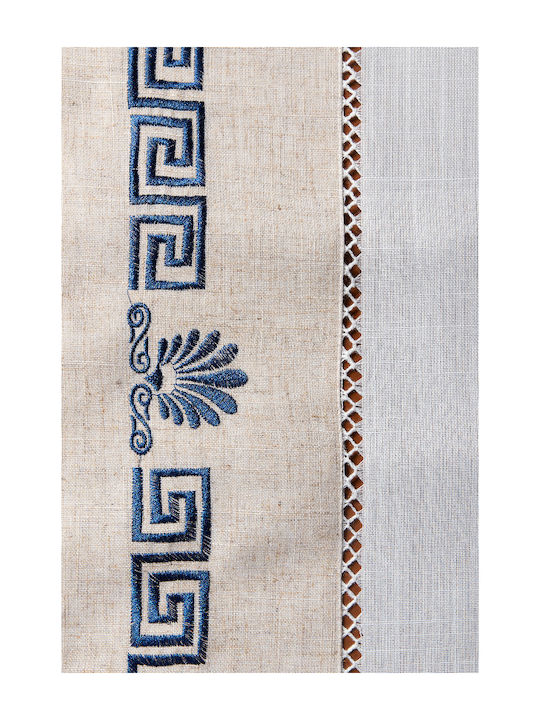 Silk Fashion Tablecloth Rotunda Wh19-0 Blue Φ170cm