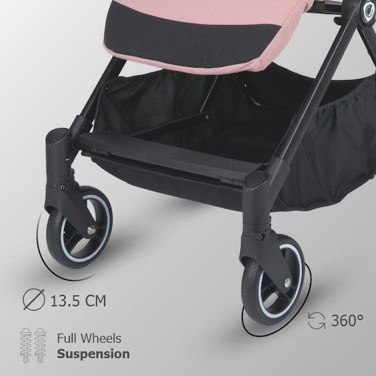 Coccolle Melia Baby Stroller Suitable for Newborn Blush Rose 6.7kg