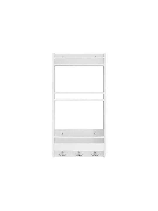 Рафт Стенен Бял 38x75x17см.
