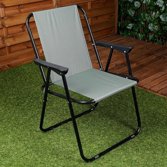 Vilde Ξαπλώστρα-Πολυθρόνα Παραλίας Γκρι 54x44.5x72.5εκ.