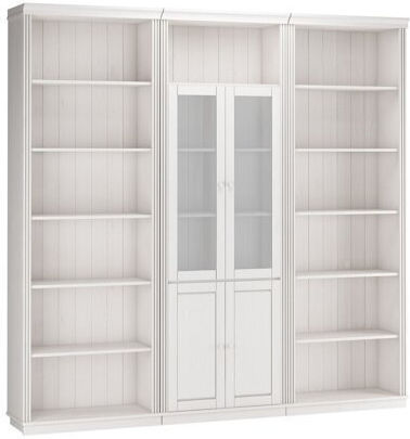Saltoro Bookcase 113 White 222x34x223cm Saltoro Bookcase 113 White 222x34x223cm