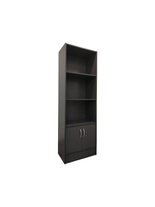 Tekaro Bücherregal Anthrazit Farbgebung 57x33x180cm