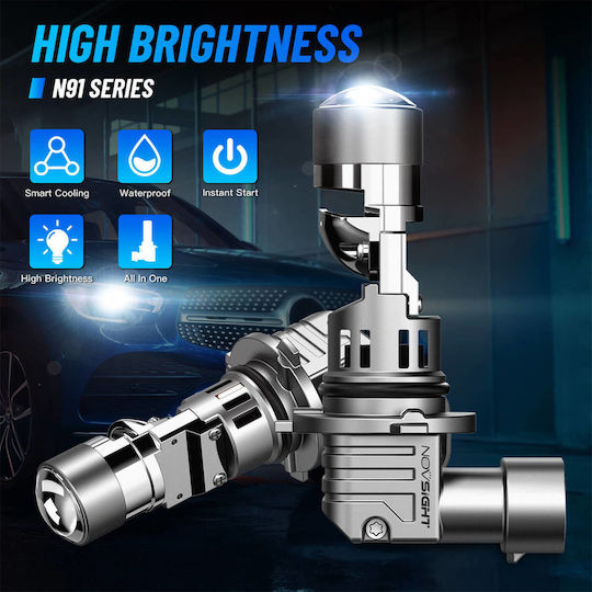 NovSight Car and Motorcycle Lamp HB3 Canbus LED 6500K Cold White 12V 60W