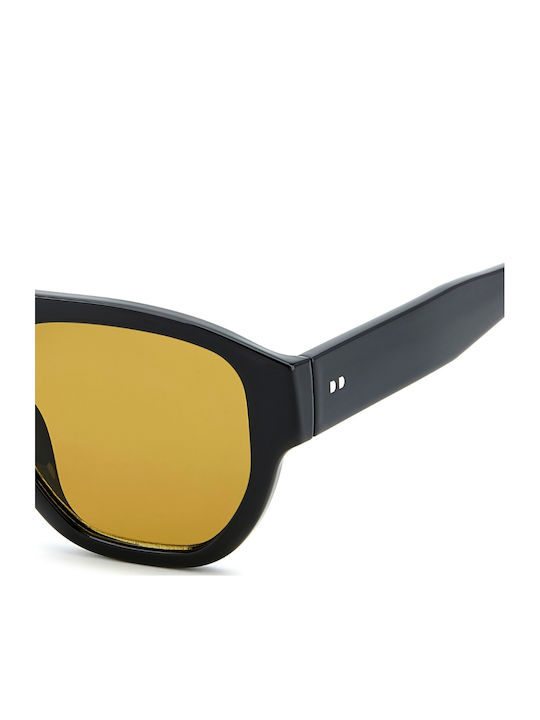 Prive Revaux Unisex Sunglasses With Black Horn-Rimmed Frame And Black Lens PR3011/G/S 71C/HO