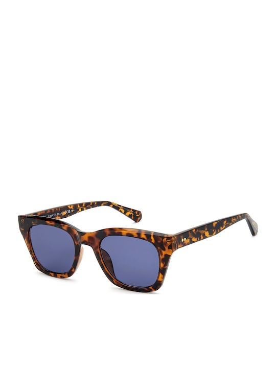 Prive Revaux Women’s Sunglasses with Brown Tartaruga Horn-Rimmed Frame and Blue Lens PR3009/G/S 086/KU