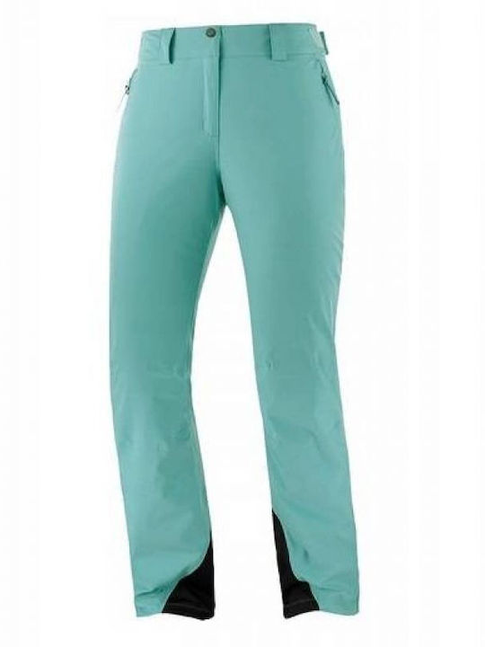 Salomon Brilliant LC1394000 Women's Trousers for Ski & Snowboard Green