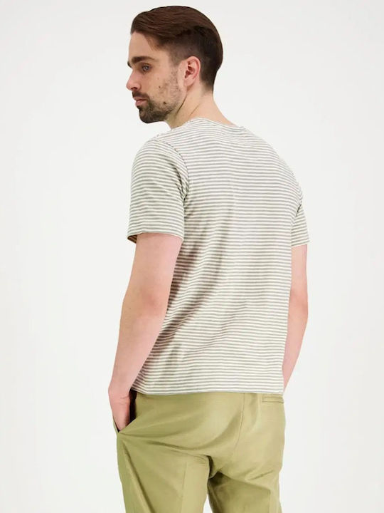 Superdry Essential Tricou Silver Sage Chalk Stripe