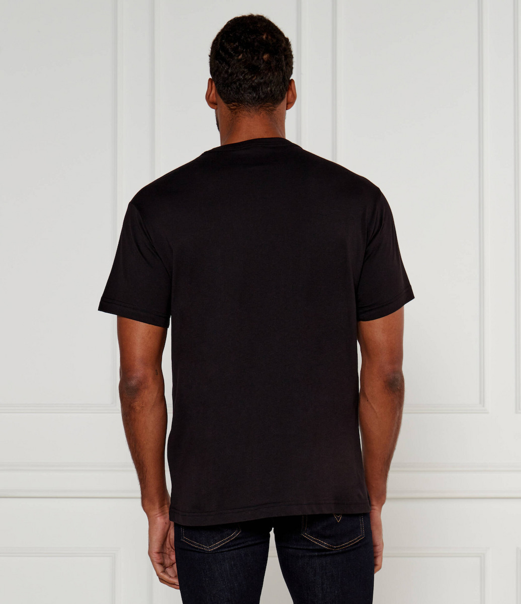 Versace Bluza Tricou Cu Mânecă Scurtă Neagră 80GAHT01CJ00T-899