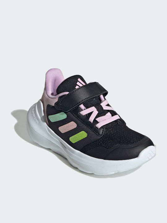 adidas Tensaur Core Black / Clear Mint / Clear Pink