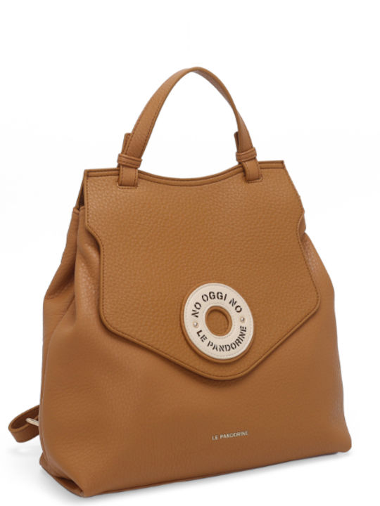Women's Backpack Shoulder Brown Bag