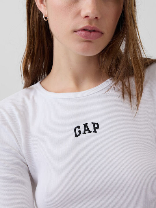 Γυναικείο Crop Top Βαμβακερό Fresh White