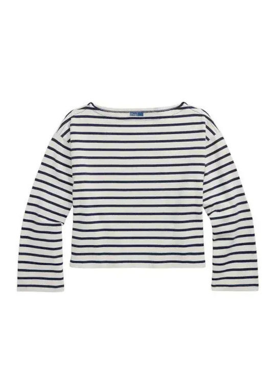 Γυναικεία Μπλούζα Ριγέ White/navy