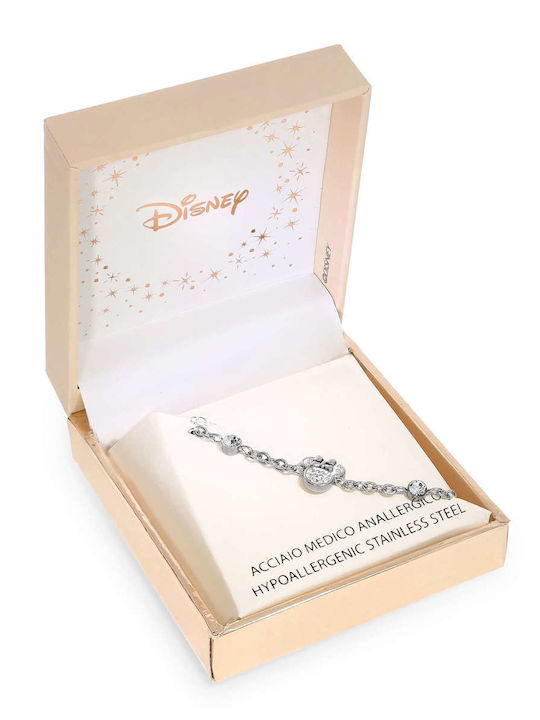 Disney Γυναικείο Βραχιόλι από Ανοξείδωτο Ατσάλι με Ζιργκόν