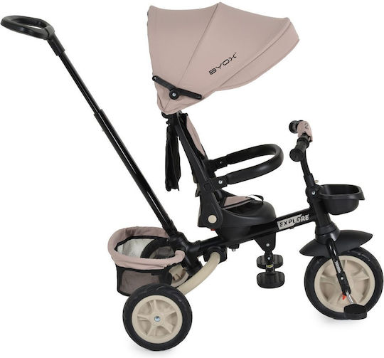 Byox Explore Foldable with Parental Handle for 12 Months Beige