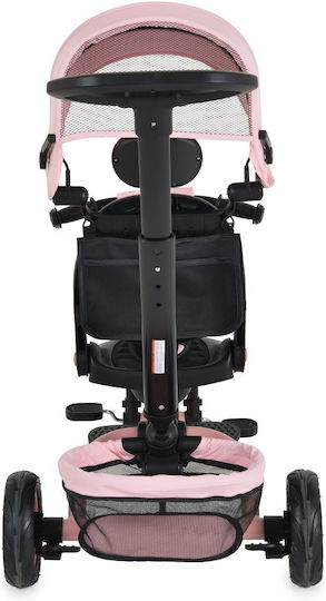 Byox Entdecke Klappbares Kinderdreirad mit Elterngriff für 12 Monate Rosa