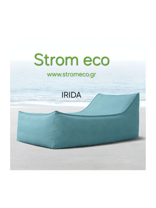 Пуф Шезлонг Водоустойчив Irida Тюркоазен 190x80x70см