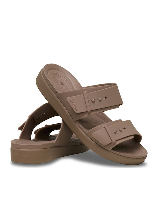 Brooklyn Γυναικεία Σανδάλια Flatforms Καφέ