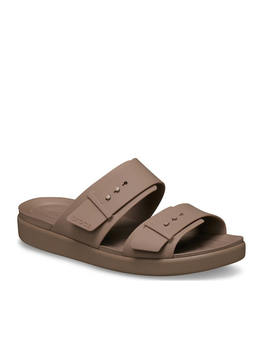 Brooklyn Γυναικεία Σανδάλια Flatforms Καφέ