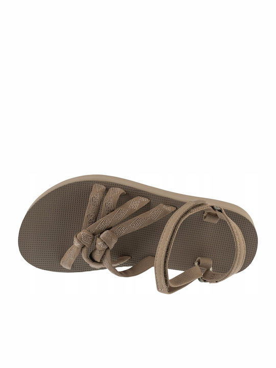 W Midform Women's Flat Sandals Sporty Brown