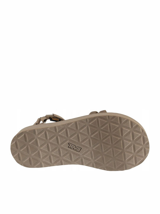 W Midform Women's Flat Sandals Sporty Brown