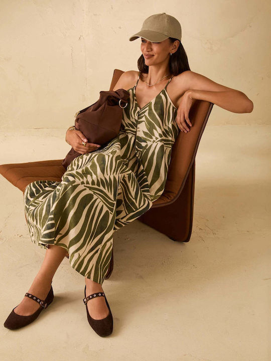 Summer Midi Dress Khaki Beige