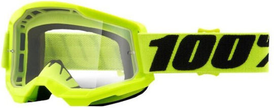 Μάσκα 100% Strata 2 Clear Lens Double Layer Foam Δεν Δέχεται Tear Off