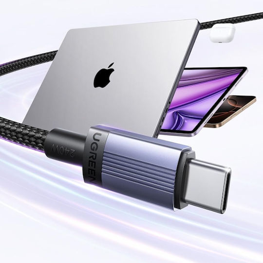 Ugreen L532 USB 2.0 Cable USB-C Male - USB-C 240W PD Gray 0.5m