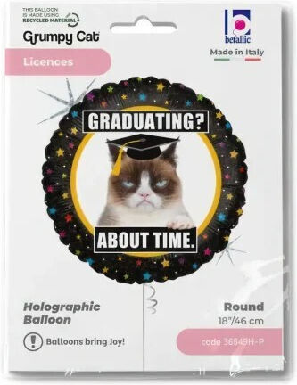 18 Zoll Abschluss Luftballon Grumpy Cat