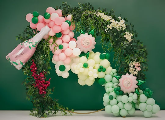 Μπαλόνι Baby Shower Λουλούδια Jumbo Ροζ 70εκ.