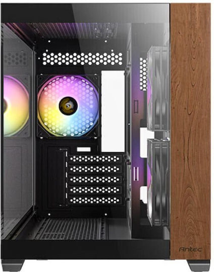 Antec CX600M RGB Геймърско бюро Мини кула Компютърна кутия със страничен прозорец Черен