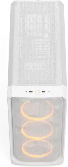 Fractal Design Meshify 3 XL RGB TG Clear Tint Gaming Midi Tower Κουτί Υπολογιστή με Πλαϊνό Παράθυρο Λευκό