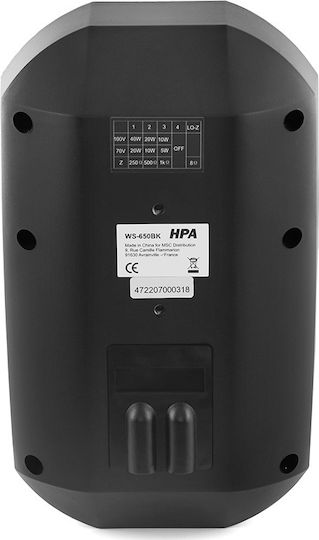 Wasserdichte Passiv Installationslautsprecher Wand 40W Paar Schwarze