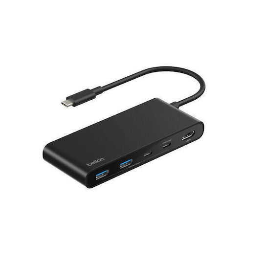 Belkin Connect USB-C Докинг станция с HDMI 4K PD Черен