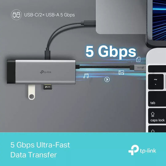 TP-LINK UH5020C USB-C Docking Station mit HDMI 4K PD Gray