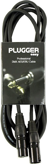 Plugger Plugger Easy Cablu XLR de sex masculin - XLR de sex feminin Negru 1.5m