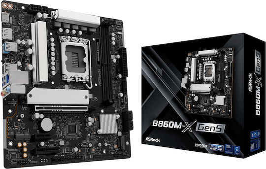 ASRock B860M-X GEN5 Mainboard Micro ATX mit Intel 1851 Sockel