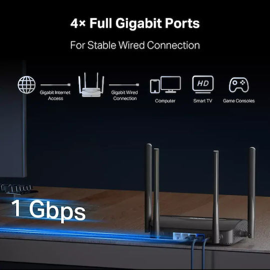 Mercusys MR25BE Ασύρματο Router Wi‑Fi 7 με 3 Θύρες Gigabit