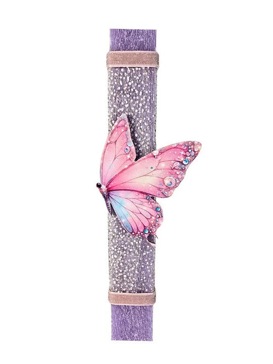 Handmade Scented Candle Girl Wooden Back Butterfly