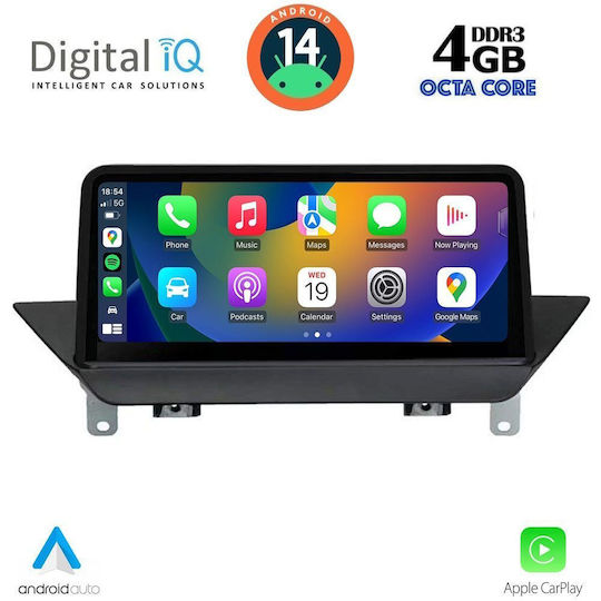 Digital IQ Car Audio System for BMW X1 (E84) 2009-2015 (Bluetooth/USB/WiFi/GPS/Apple CarPlay/Android Auto) with 10.25" Touch Screen