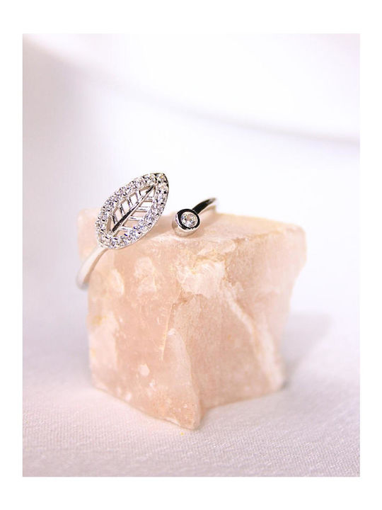 Women's Silver Ring with Stones