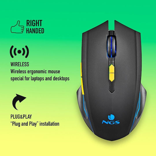 NGS GMX-200 Wireless Gaming Mouse 3200 DPI Black
