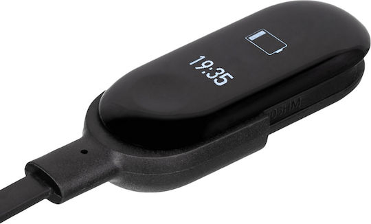 Akyga AK-SW-12 Charging Cable Încărcător pentru Mi Band 3/Mi Smart Band 4 Negrus