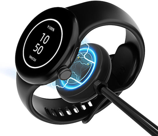 Akyga Charging Cable Ladegerät für Google Pixel Watch 2 Schwarzς